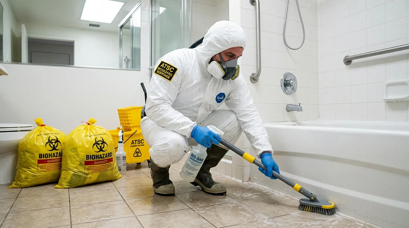 Decontamination equipment deployed for Blood Cleanup in Burtonsville